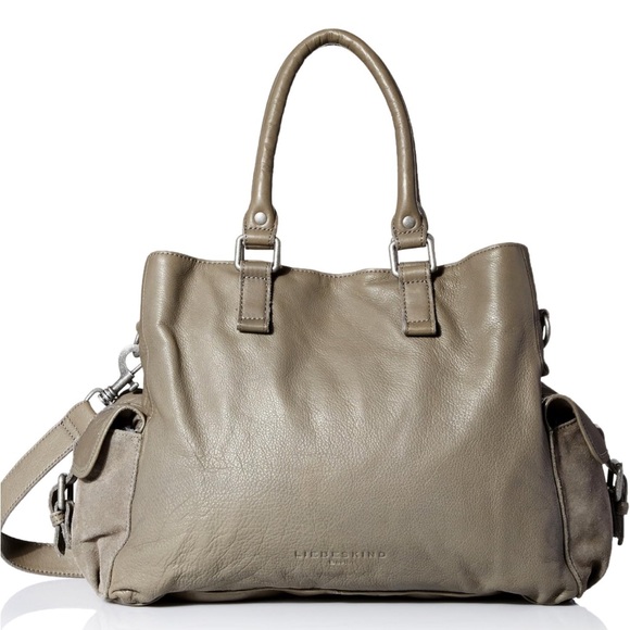 Liebeskind Berlin Paige top handle shoulder/crossbody bag in Donkey Grey - Picture 1 of 16